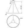 Подвесной светильник MAYTONI RIM MOD058PL-L42BK